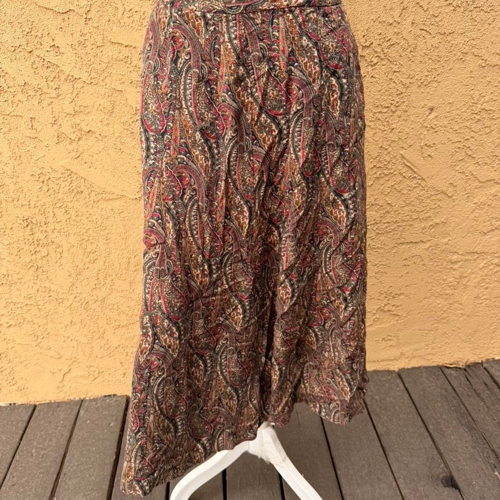 Vintage Koret paisley print skirt